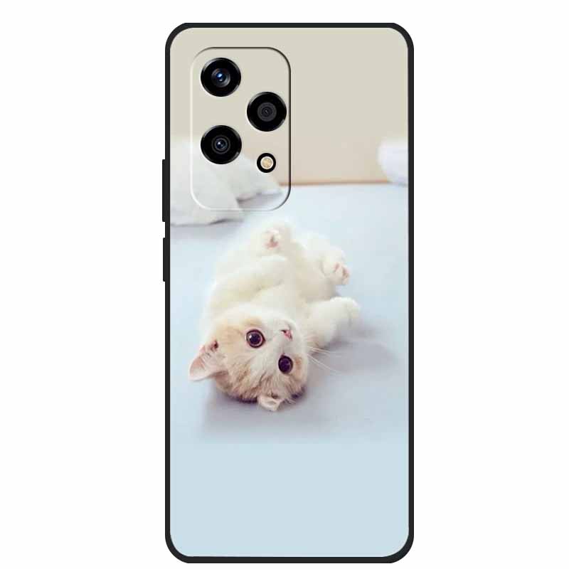 For Honor 200 Lite Cases Animals Soft TPU Painted Cat Phone Case Back Cover For Huawei Honor 200 Lite 5G Protection Bumper funda