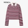 MO&Co. Striped Polo Shirt