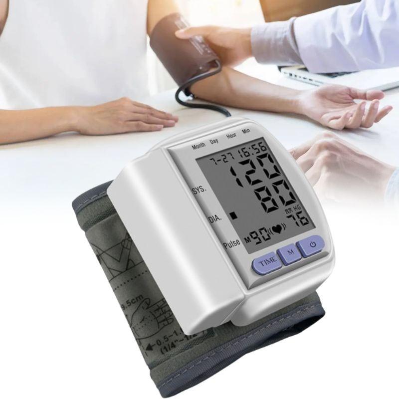 Pressure Blood Electronic Monitor Wrist Home Pressure Heart Rate Measurement