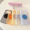 Macaron Color Jelly 360 Bracket Stand For Magsafe Phone Case for iPhone 17 16 15 14 13 Pro Max Air Shockproof Silicone Cover