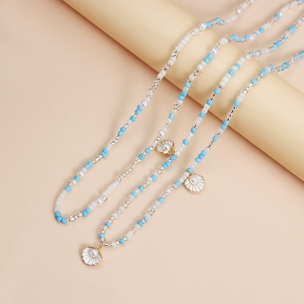 DIY Bohemian Seed Beaded Waist Chain Pearl Shell Waist Belt For Female Women Lady Girl