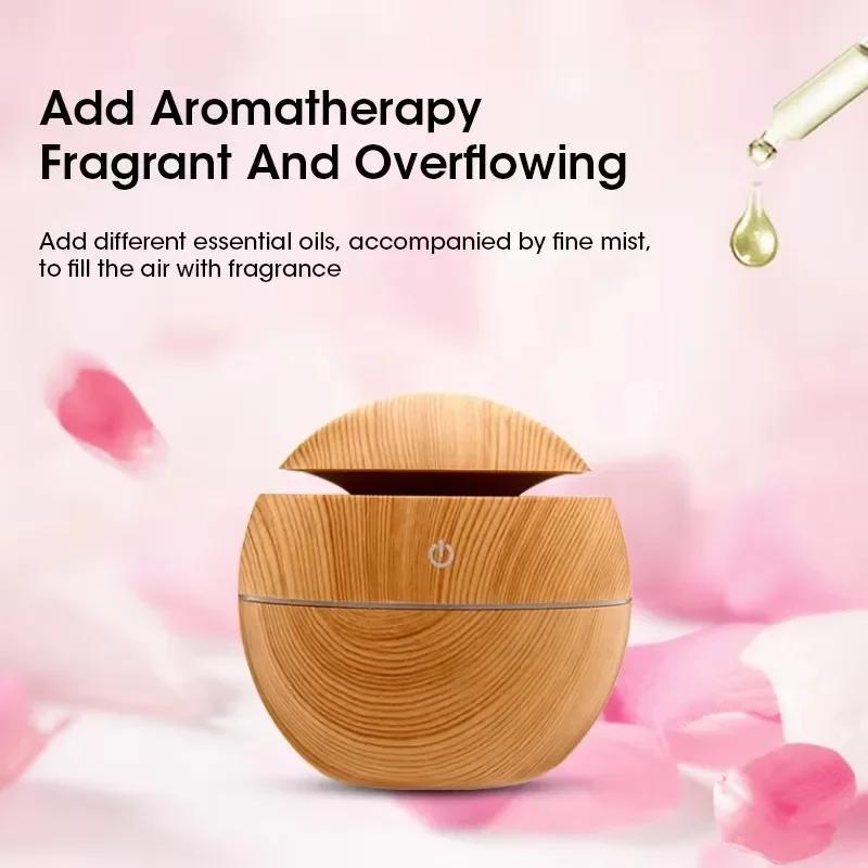 Mini Portable Air Humidifier USB Power Supply Essential Oil Diffuser Bottle Free Adjustable Quiet for Bedroom Office Car