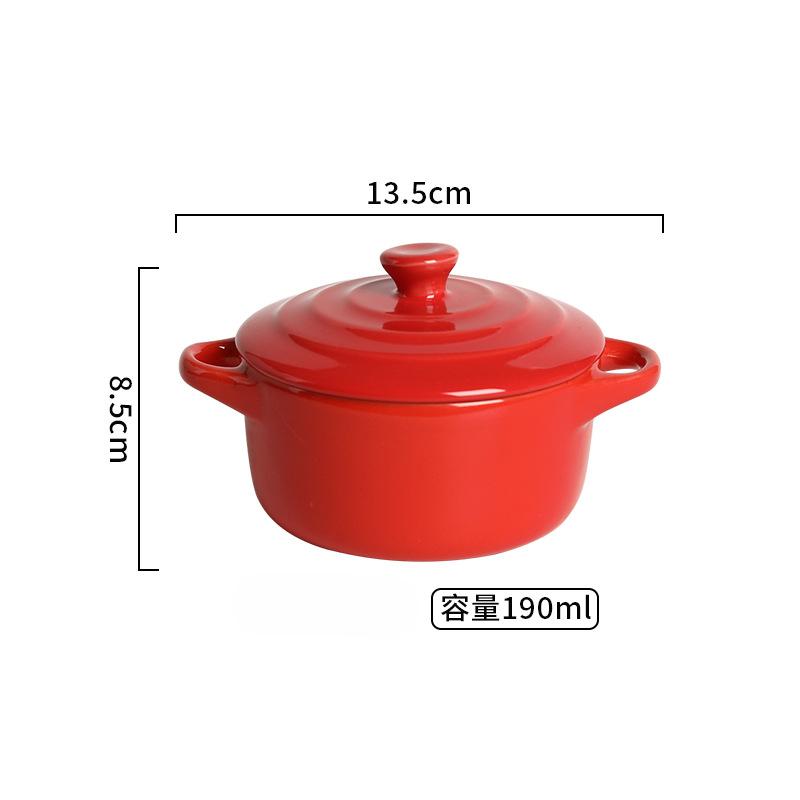 Water Separated Stewing Cup Light Luxury Ceramic Double Ear Stewing Pot with Lid Household Special Bowl
