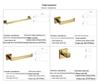304 Stainless Steel Bathroom Set: Square Rack, Coat Hook, Toilet Paper Holder, and Brush