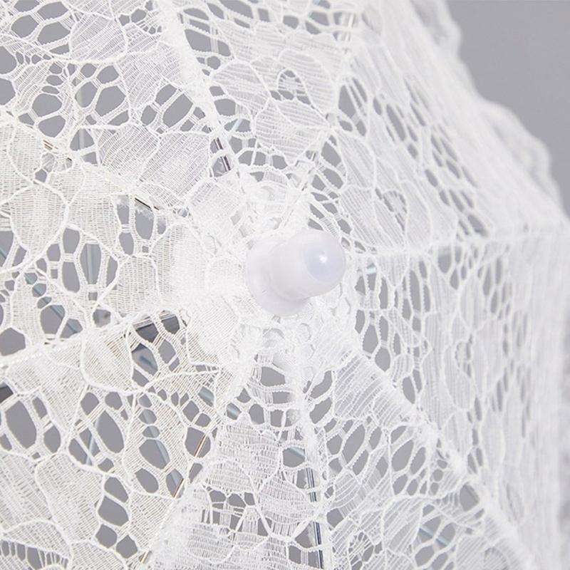 Elegant Lace Parasol for Wedding and Theme Party Dressingup Flower Pattern Craft Umbrella Props Photography Accessories