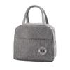 Cationic Tote Lunch Bag with Thickened Foil Insulation for Office or School Meals