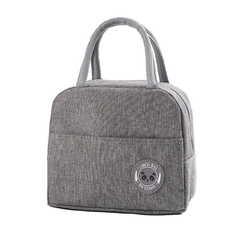 Cationic Tote Lunch Bag with Thickened Foil Insulation for Office or School Meals