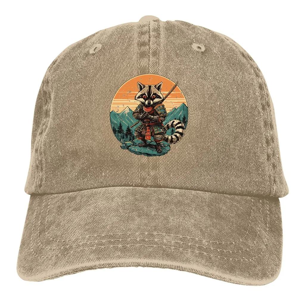 Baseballkappe Herren Hüte Damen Visor Schutz Snapback Waschbär Liebhaber Kappen