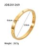 Summer Titanium Steel Bracelet - Fashionable and Versatile Stainless Steel Zirconia Set Bracelet with Retro Design Hand Ring