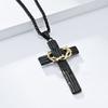 1Pc/Pair Hip Hop Thorns Cross Necklace For Women Men Personalized Cross Pendant Earrings Niche Sweater Chain Jewelry Gifts