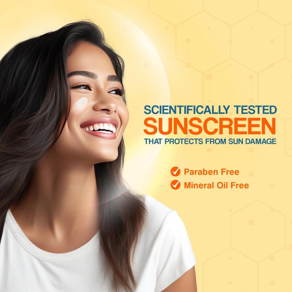 Dr. Reddy's Mineral Sunscreen SPF 65 Full Spectrum Protection UVA UVB Blue Light 50g