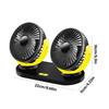 USB Car Fan,Dashboard Small Fan 2 Speed Strong Airflows,Car Trucks Cooling Fans Adjustable Double Head Low Noise