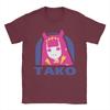 Hololive EN Ina TAKO BELL Trending T Shirts  Cotton Tee Shirt for Unisex Y2K Fun Plus Size Short Sleeve Top Tees