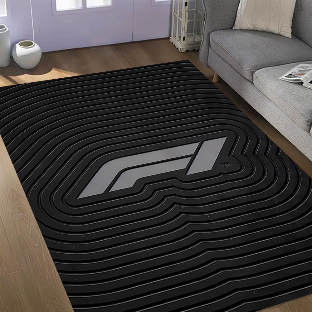 Kräftiges weißes Logo Design Fußmatte Geeignet für Außenbereiche Eingangsbereiche Esszimmer Spielzimmer Rutschfester Teppich Büros dekorieren Perfektes Geschenk für Frauen/Männer