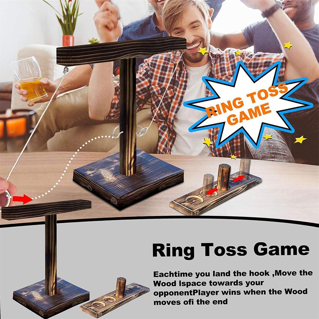 Game,Handheld Board Game,Ring Hook Game for Home Bar Party Drinking