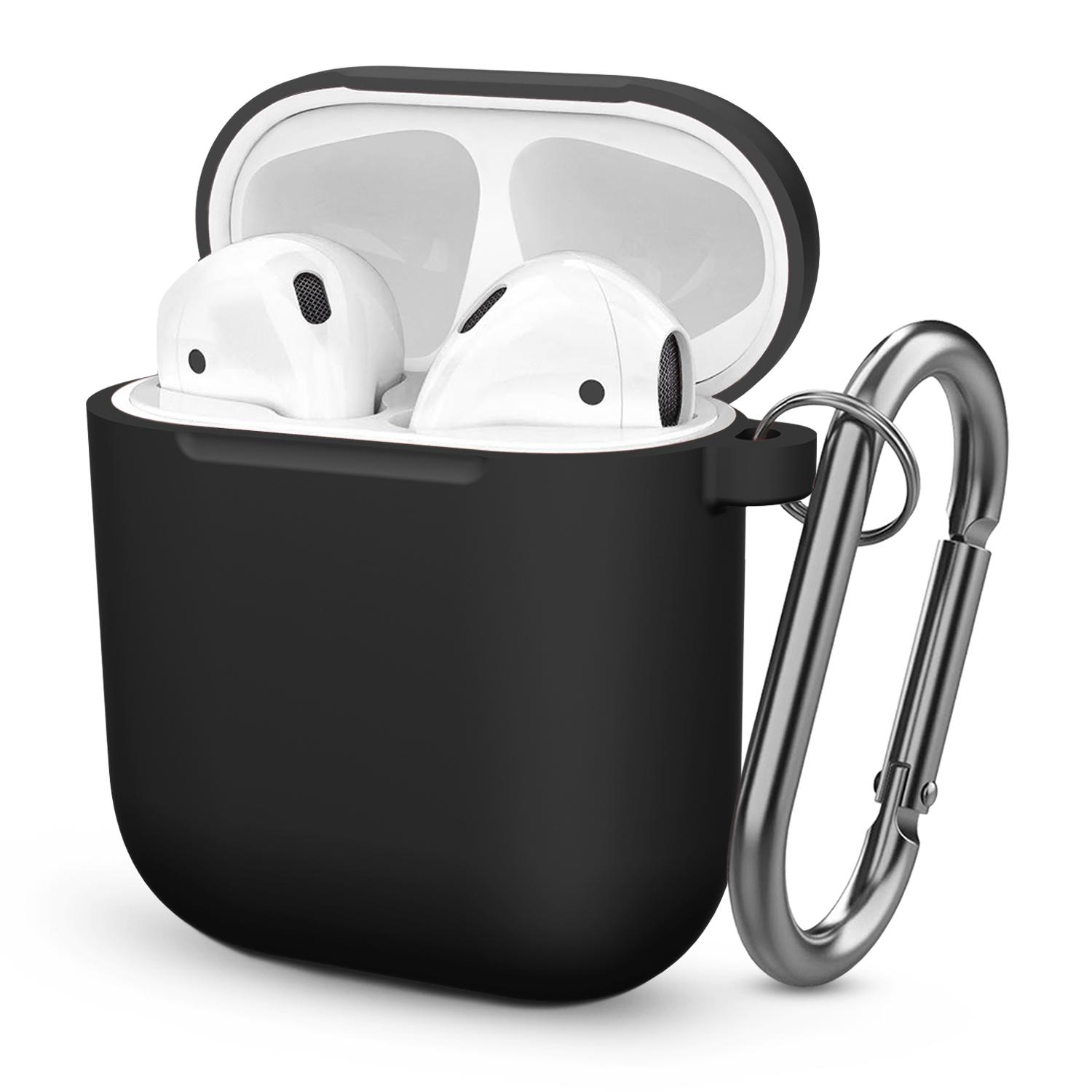 

Silicone Cases For AirPods 1st 2nd gen Cover Protective Wireless Bluetooth Earphones Case For Apple AirPods 1 2 Case Accessories чорний
