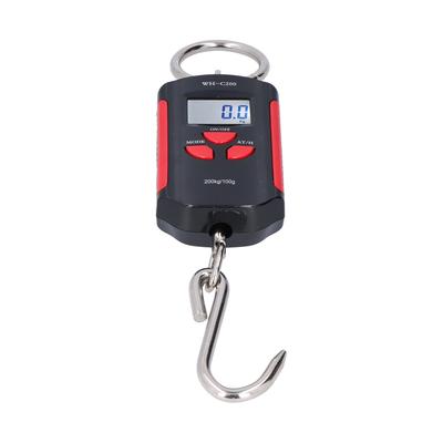 Crane Scale 200KG Heavy Duty Hanging Weighting Hook Steelyard Portable Electronic HD Backlight(Red