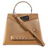 Triangle Bag Design Logo Patch Shoulder Crossbody Handbag Medium Women Handbags Brown S56WD0124PR044T2281