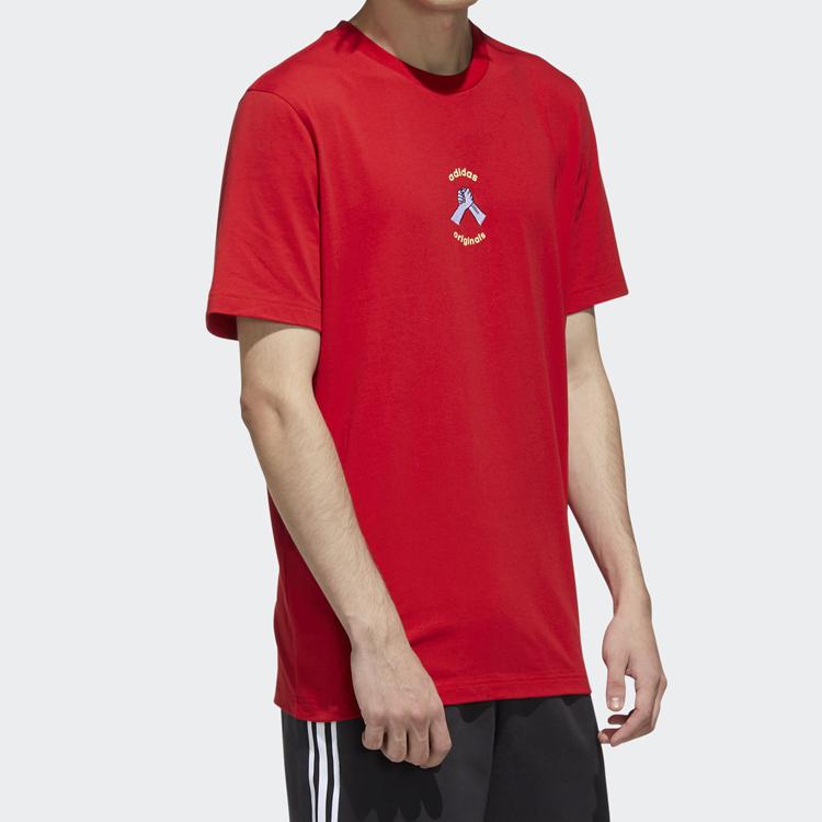 Adidas Originals Mic Graphic Sport Short Sleeve Tee Men Tops Red GP4053