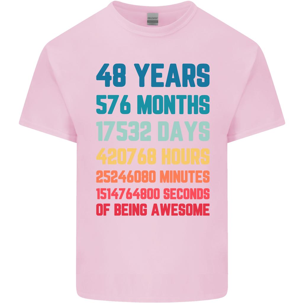 48th Birthday 48 Year Old Unisexs Light Cotton TShirt