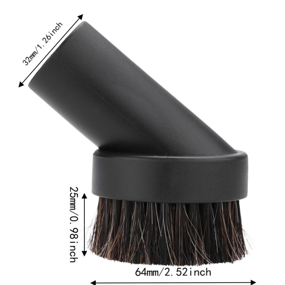 Soft Bristle Vacuum Cleaner Brush 32mm Diameter Round Vacuum Attachment  Cleaning Blinds