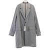 Unused ZARA MAN Striped Pattern Chester Coat M Gray Spring Men's Used