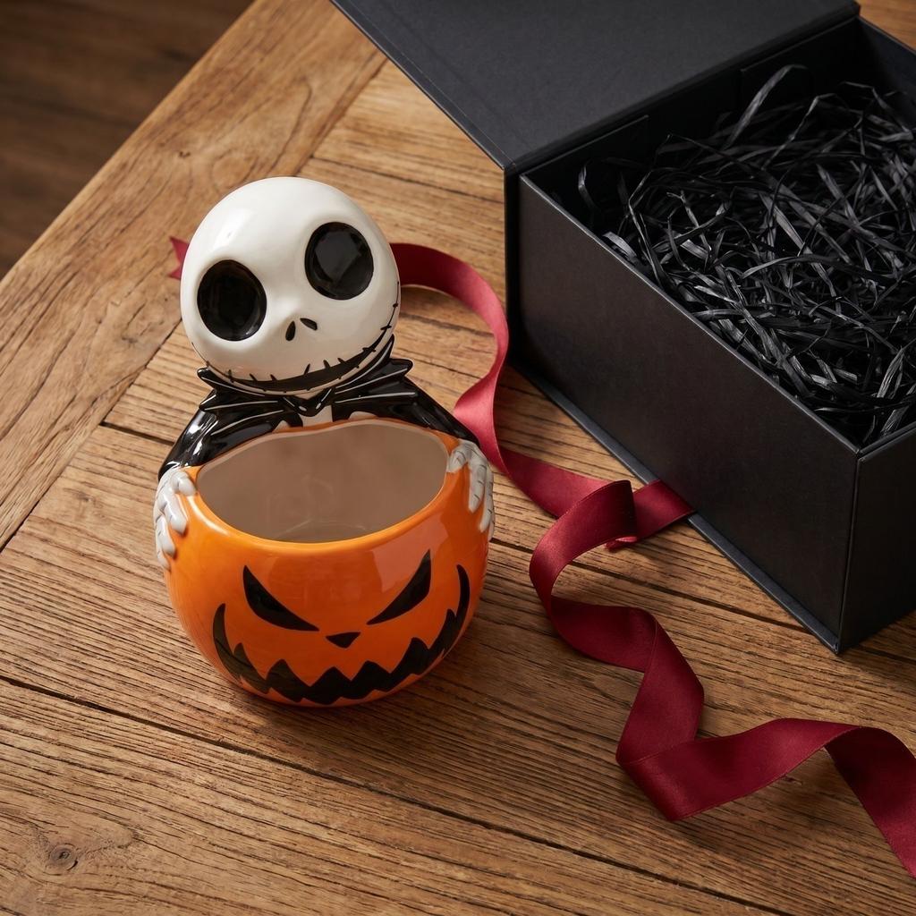 Halloween Candy Dish Scary Resin Ornament for Party Decorations and Treats