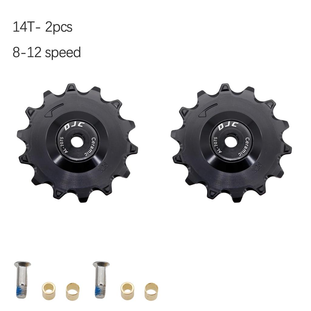 DJC 12 Speed Ceramic Bearing Pulley Wheel Guide Roller Jockey 11T 12T 13T 14T MTB Road Bike for Shimano for Sram 12s AXS T-TYPE