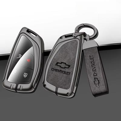 Zinc Alloy Leather Car Key Case for Tahoe Suburban for GMC Yukon for Buick ENVISION S Plus Avenir 2020 2021 2022 2023