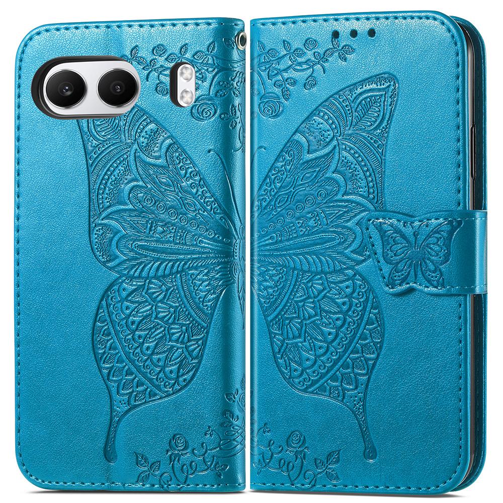 For OnePlus Nord 4 Case PU Leather Wallet Phone Cover Butterfly Pattern