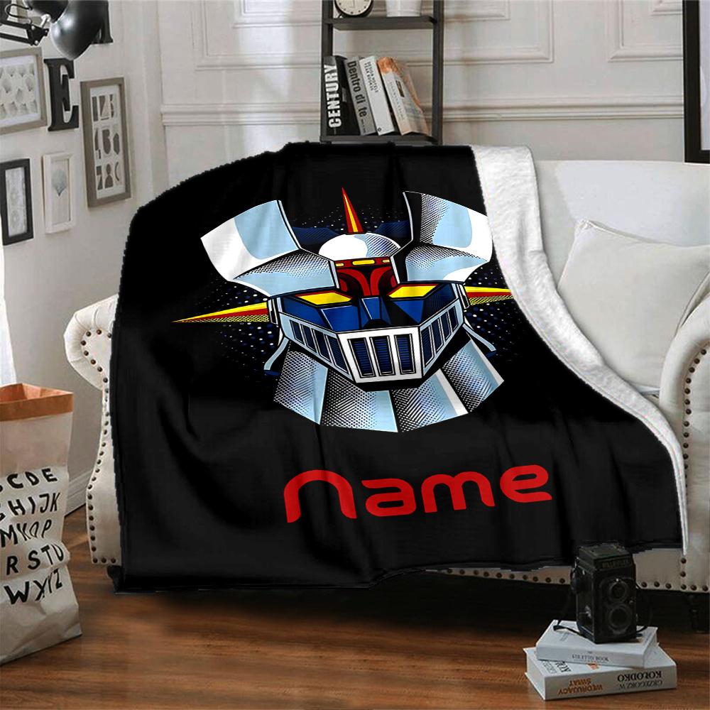 Mazinger Z Premium Blanket Lightweight Blanket For Sofa Bed Travel Camping Living Room Office Sofa Chair And Bed Soft And Warm Fabric