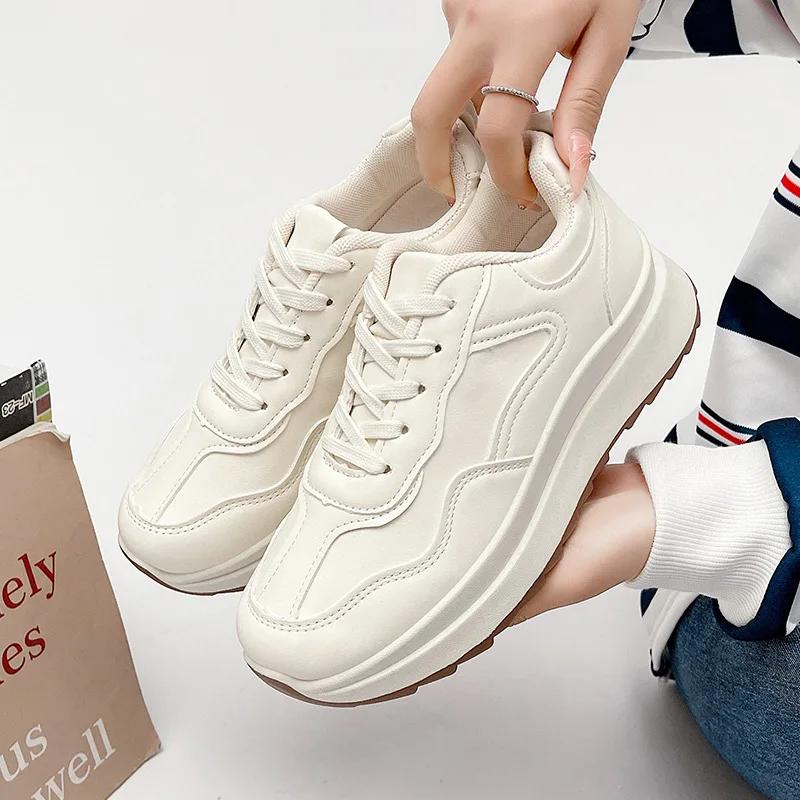 

Women sneakers Spring Women s sports shoes New Fashionable Thick soled Ladies Casual Shoes 36