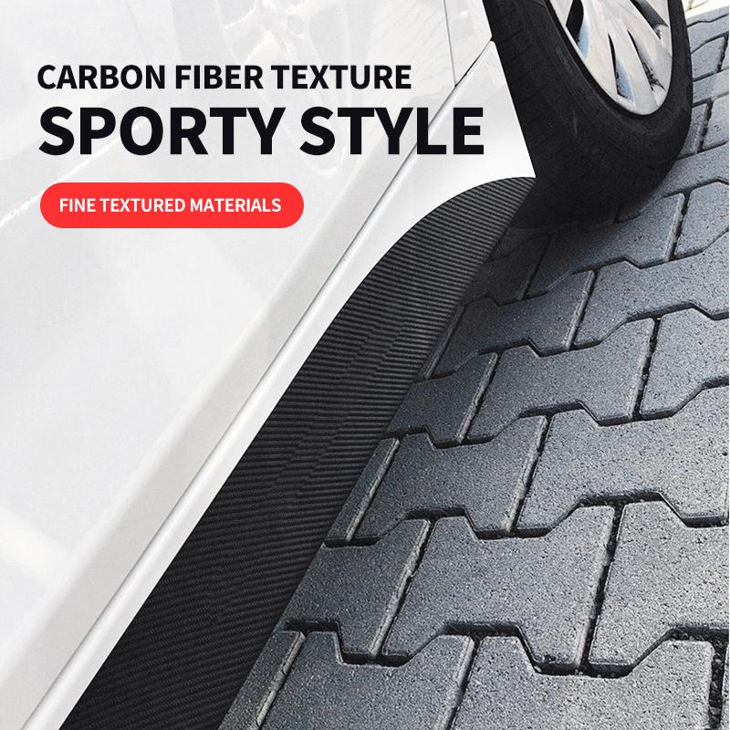 BRN1 2026 Hot 2x Car Waist Side Skirt Decoration Stickers Carbon Fiber Car Stickers For Volkswagen VW Scirocco Jetta Beetle Golf Pass xh2