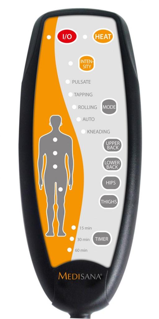 Medisan | Vibration Massage Seat Cover | MCH | Warrants 24 month(s) | Number of heating levels 3 | Number of persons 1 | IN