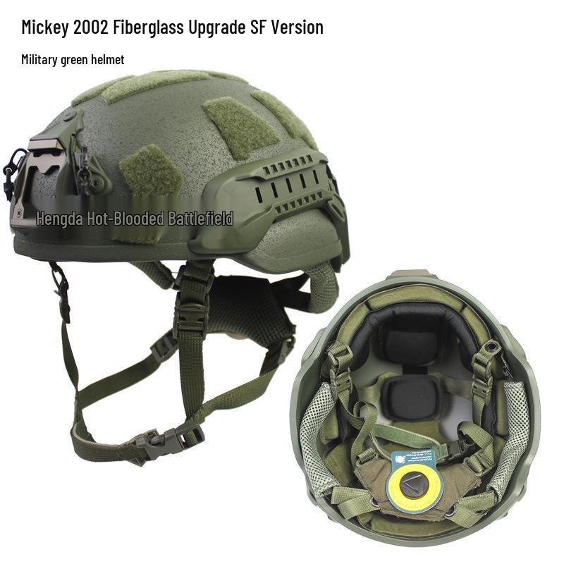 Enhanced MICH2002 Wendi Fiberglass Riot Helmet for Special Forces Training, 1.5KG