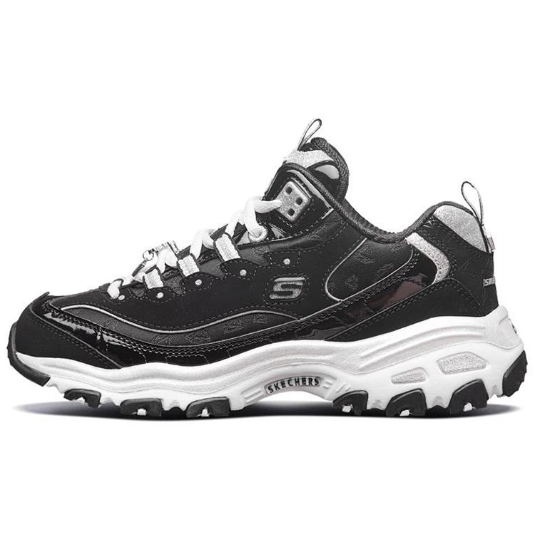 (WMNS) Skechers D Lites Running Shoes Black/White/Gray Women s 12242-BKW EU 36