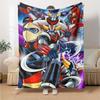 1pc UFO Robot Grendizer10 Blanket, Gift, for Men and Women, Soft Blanket, Good for Sofa Bed Couch Travel, Lightweight Flannel Blanket