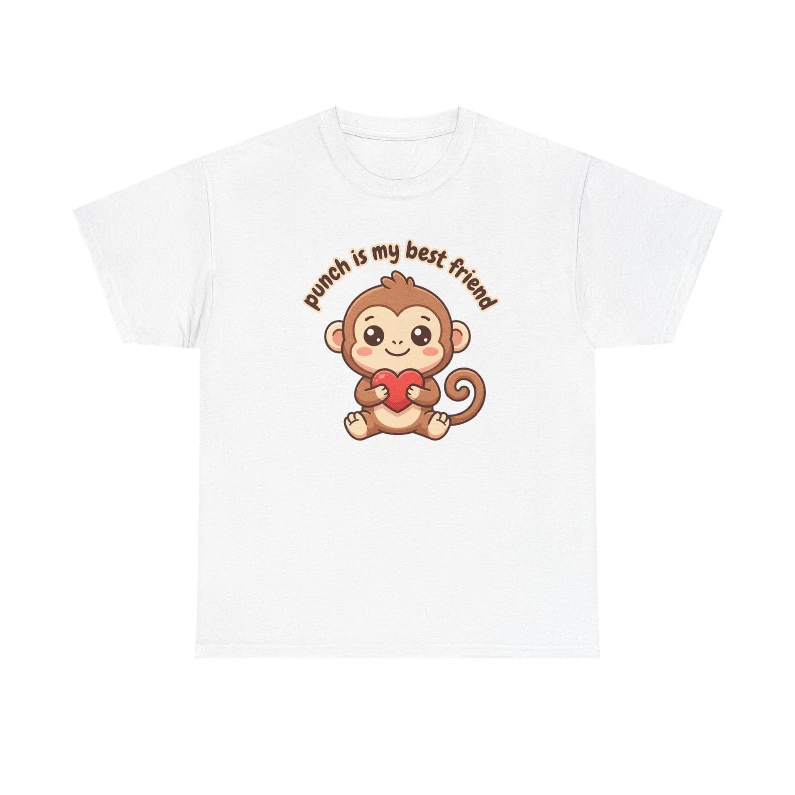 

Cute Monkey Holding Heart tee | Punch is my best friend design XL