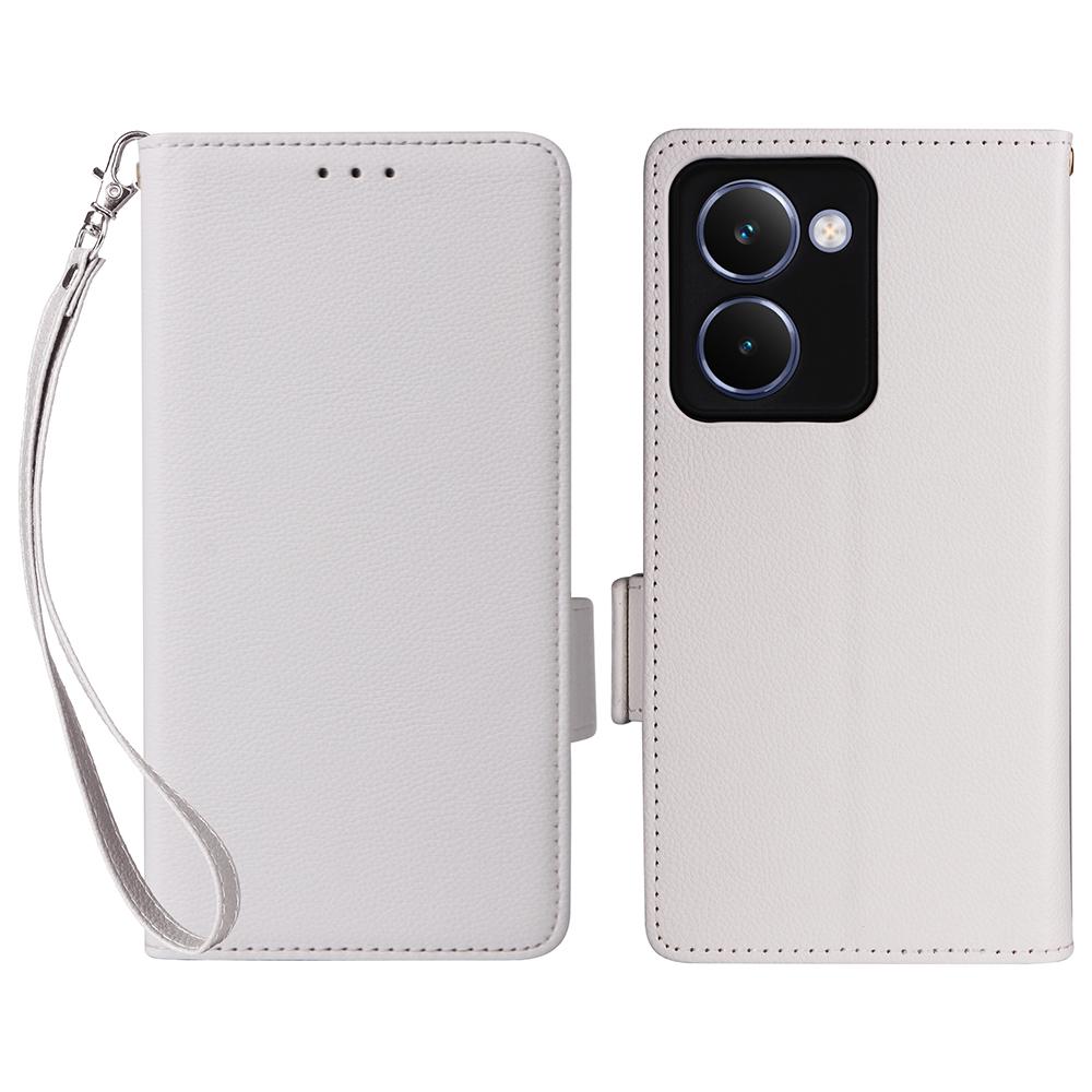 For Realme P3 Ultra 5G Case with Wrist Strap Litchi Texture PU Leather Wallet Phone Cover