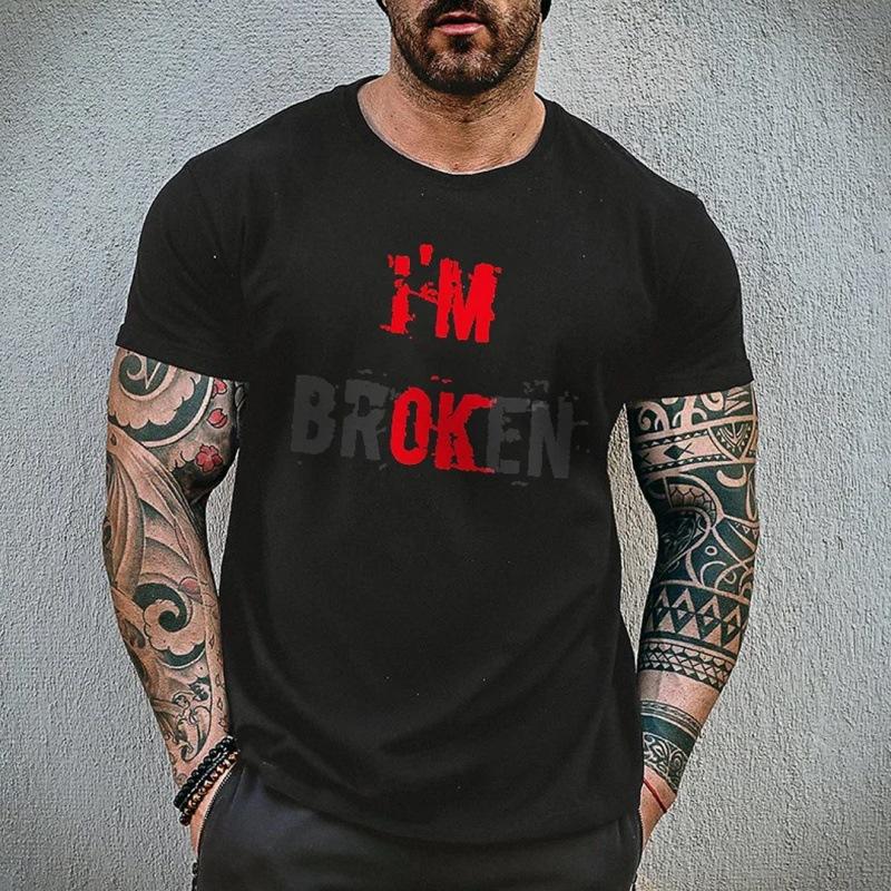 Summer Plus Size Short Sleeved T Shirts 3D Skull Print Men's Casual Fashion T-shirt Men's