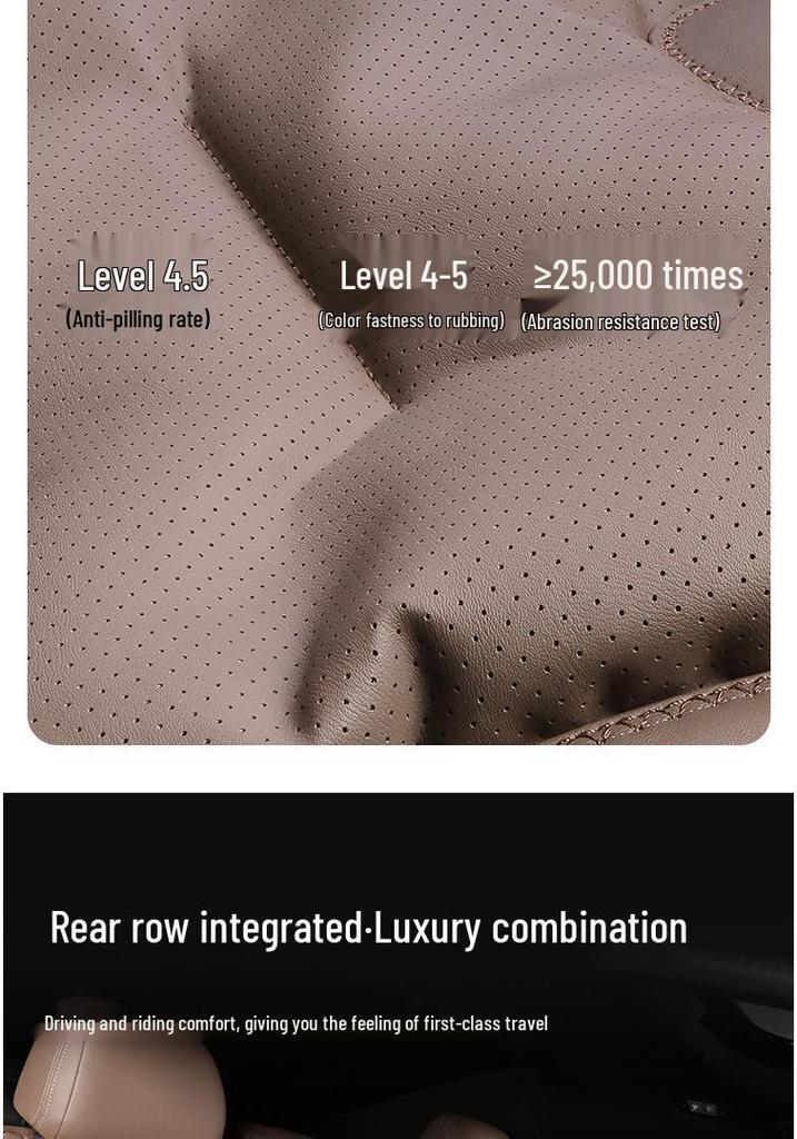 Breathable Nappa Leather Lumbar Support Car Seat Cushion for Mercedes-Benz & BMW