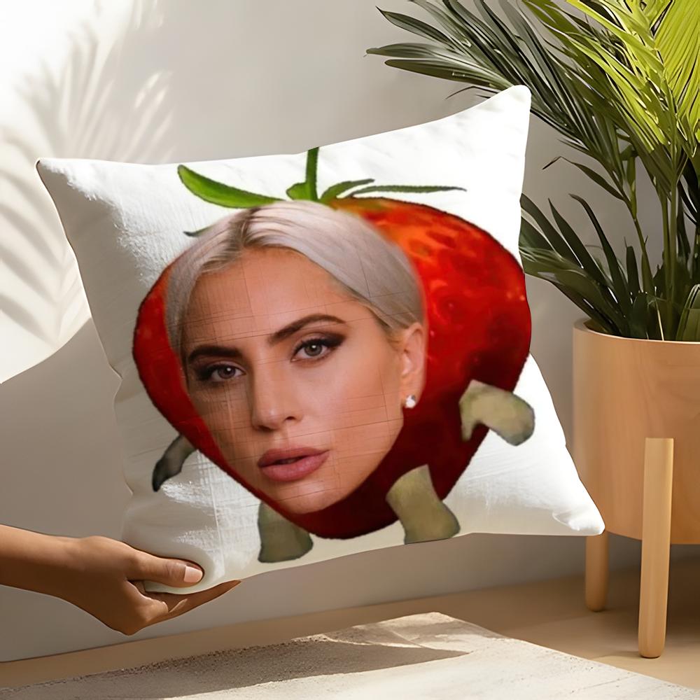 Funny Gaga Meme Lady Pillow Case Home Living Room Decoration Linen Pillow Cases Cushion Cover