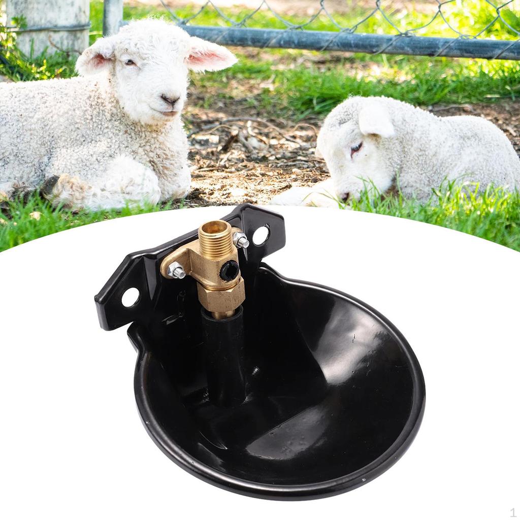 Automatic Animal Drinking Water Bowl Dispener Horse Farm Piglet Valves PP with Hanging Hole