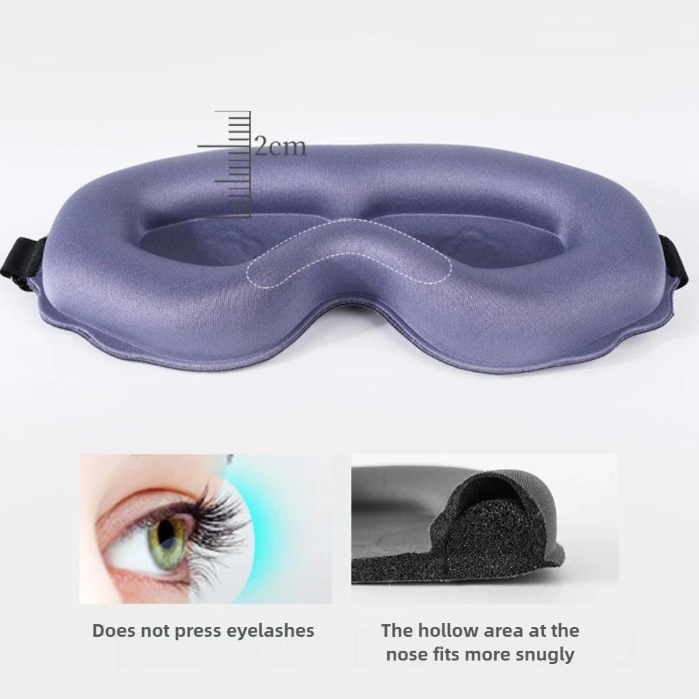 Travel Sleeping Aid 3D Sleeping Mask Blockout Light Sleep Mask Memory Foam Eyeshade Blindfold Sleep Masker Face Mask Eyepatch