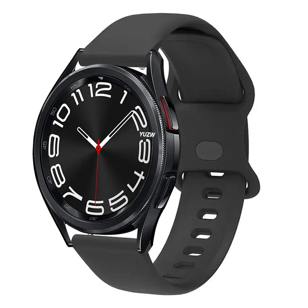 20mm 22mm Silicone Band For Samsung Galaxy Watch Active 2 Watch 3/4/5 Pro 45mm 40mm 44mm S3 Bracelet Galaxy Watch 6 Watch Strap