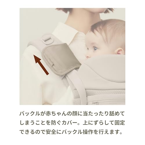 ABC COMFO BUCKLE COVER SAND ASH (ABBC0059) for AirBuggy Baby Carrier Comfo