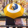 Mansfield Town Football Club  Pattern, Automatic Folding Umbrella, Portable and Foldable Design, 8 Ribs, a Christmas or Birthday Gift.