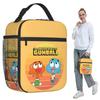 L'incredibile Mondo di Gumball Cartone Animato Borsa Termica per Pranzo per Donne Ufficio Borsa Frigo Contenitore Termico per Cibo Borsa Tote per Pranzo Contenitore
