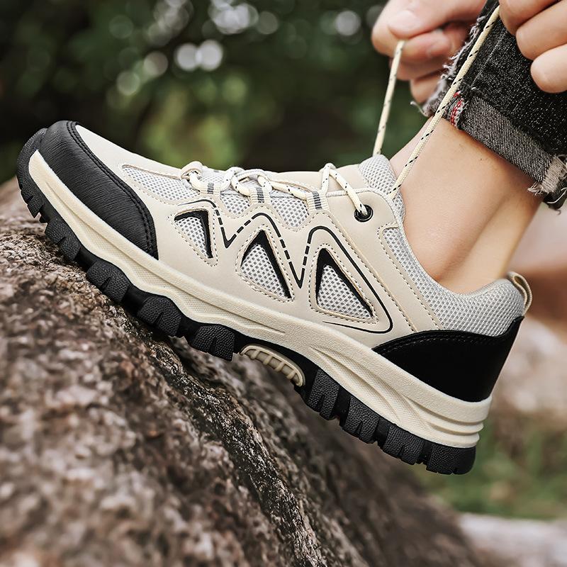 Platform Men's Travel Shoes Men's 2025 Mountaineering Outdoor Shoes New Four-season Mountaineering Shoes Hiking Shoes