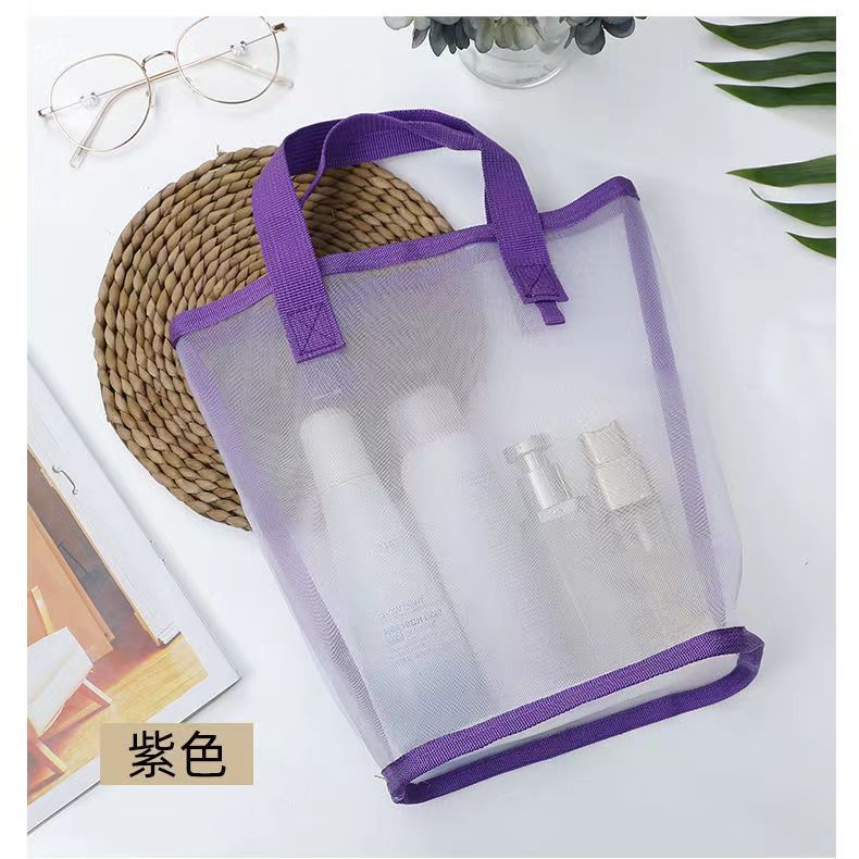 

Сумка-тоут Сумка для косметики для свежей девушки Сумка для хранения мелочей Дышащая сумка для хранения Сетчатый карман для хранения Бытовая прозрачная сетка